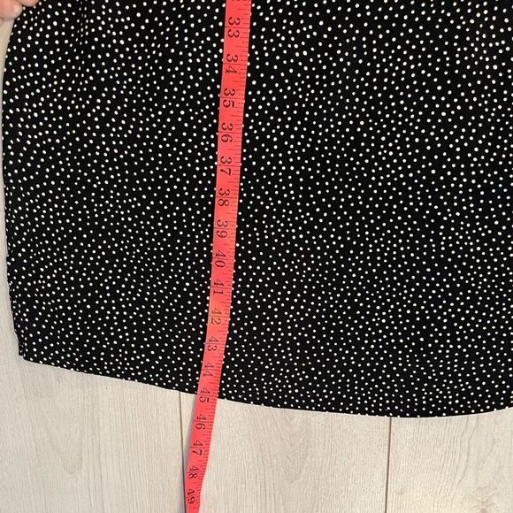 Vintage 90s midi black polkadot dress - Picture 8 of 8